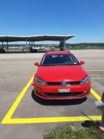 Chasing the airplane with the car